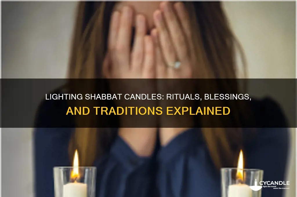 how is the candle sticks used on shabbat