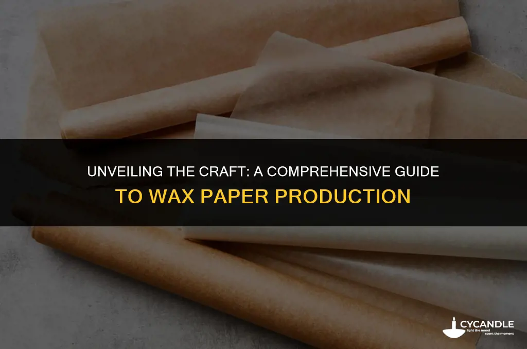how is wax paper made