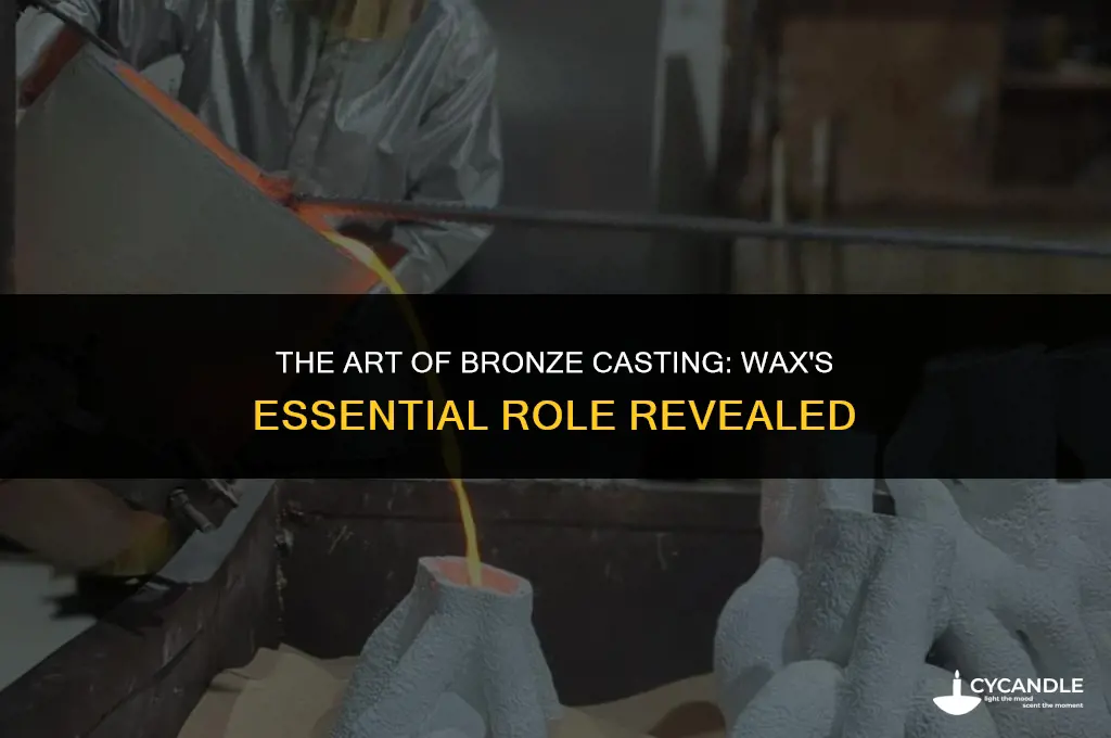 how is wax used in bronze casting
