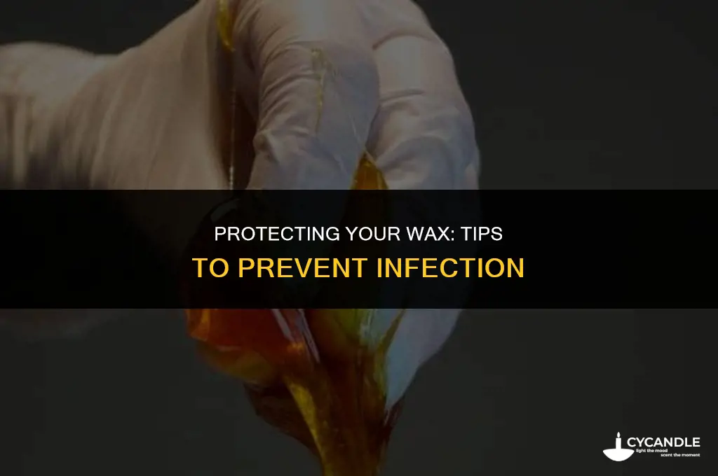 how keep a wax from getting infected