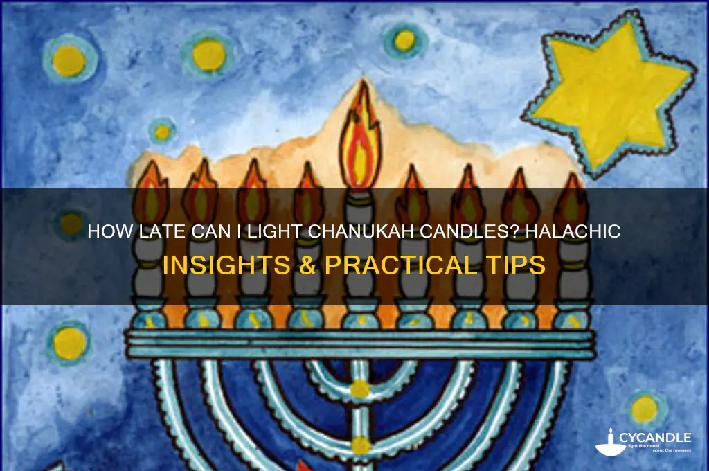 how lake can i light chanukah candles