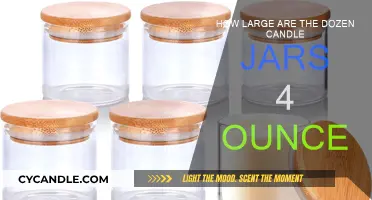Large Dozen Candle Jars: 4-Ounce Size Explained
