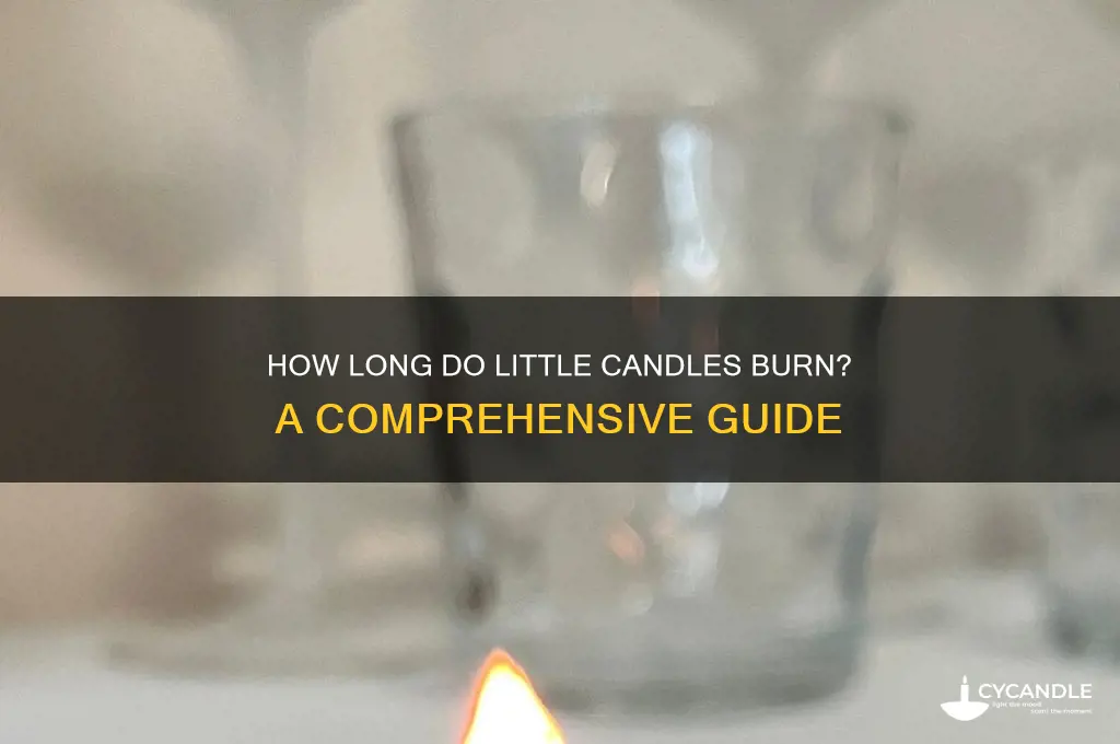how logn do little candles burn