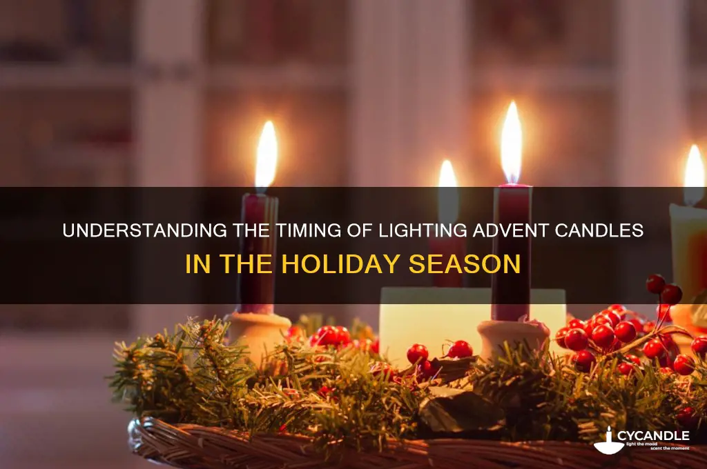 how long advent candles are lit