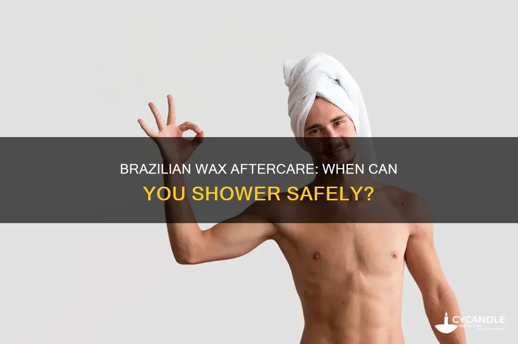 how long after a brazilian bikini wax can you shower