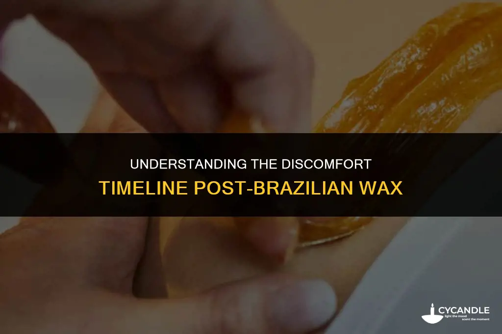 how long after a brazilian wax does it hurt