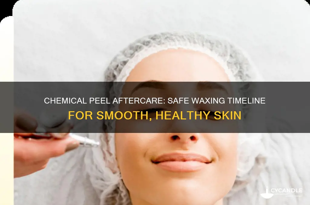 how long after a chemical peel can i wax