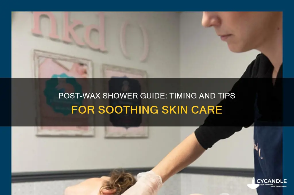 how long after a wax can you showe