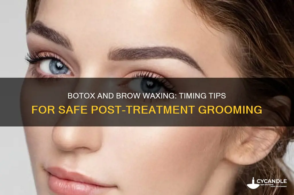 how long after botox can i get brows waxed