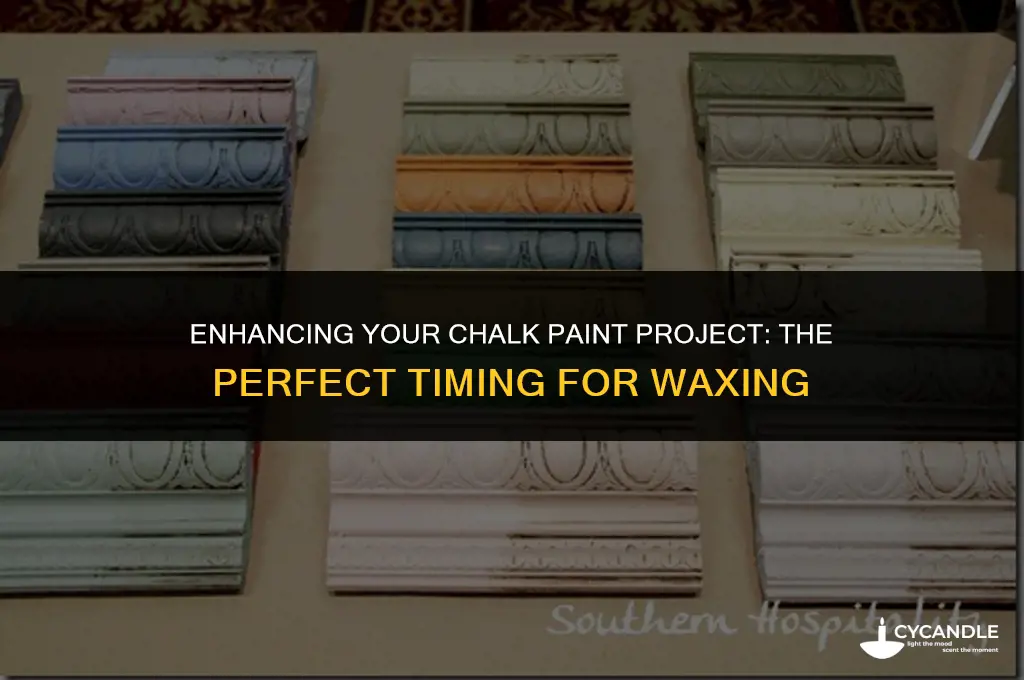 how long after chalk paint do you wax