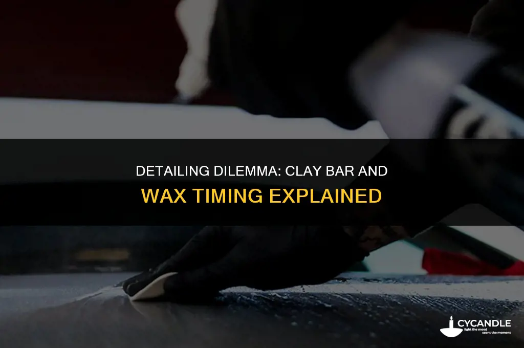 how long after clay bar should you wax