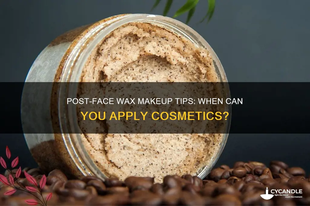 how long after face wax can i wear makeup