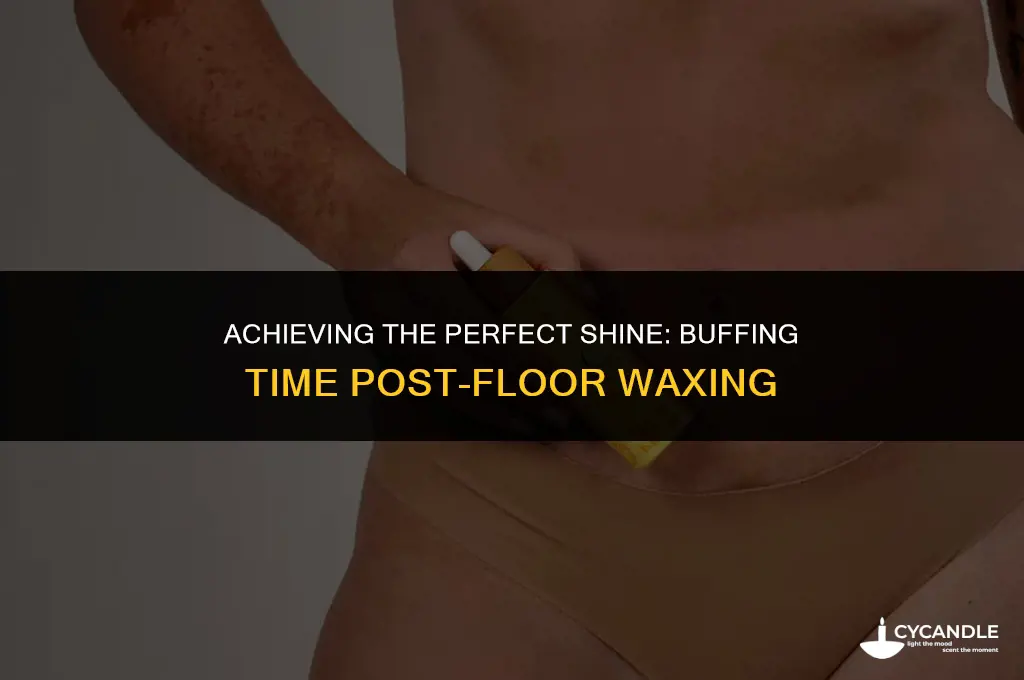 how long after floor waxing do you buff