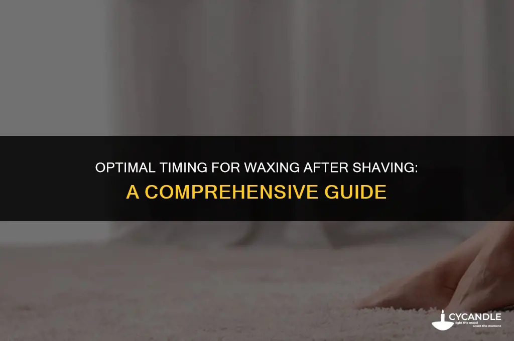 how long after i shave can i wax