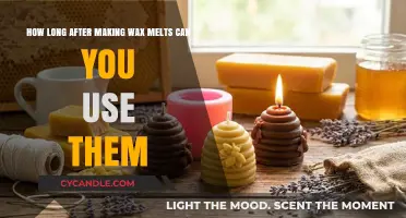 When Can You Use Wax Melts After Making Them?