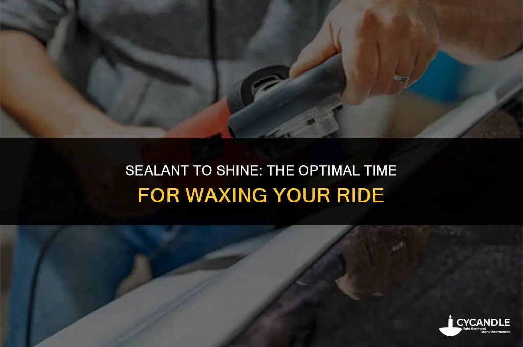 how long after sealant is applied before waxing