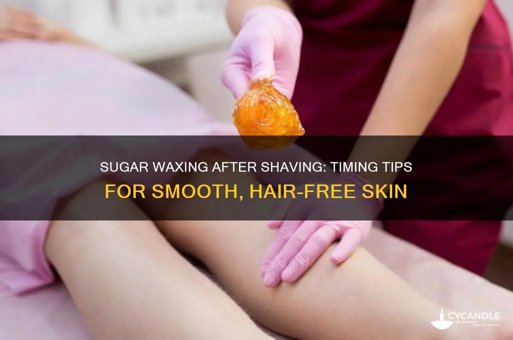 how long after shaving can you sugar wax