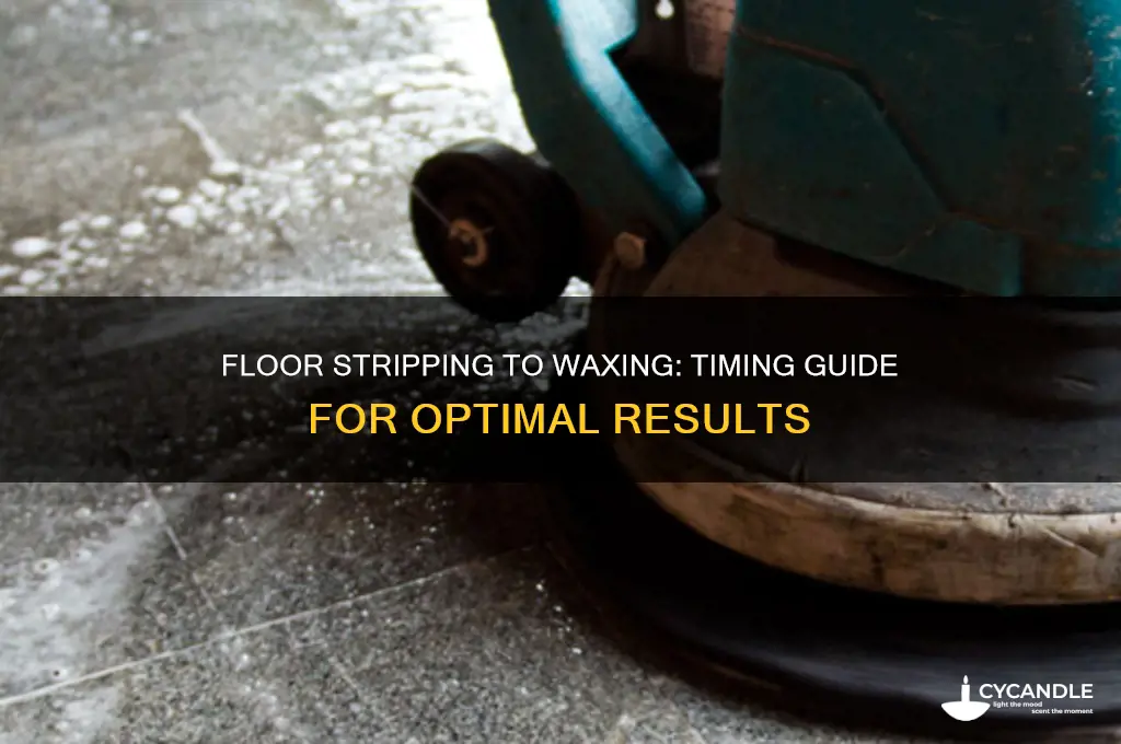 how long after stripping floors can i wax