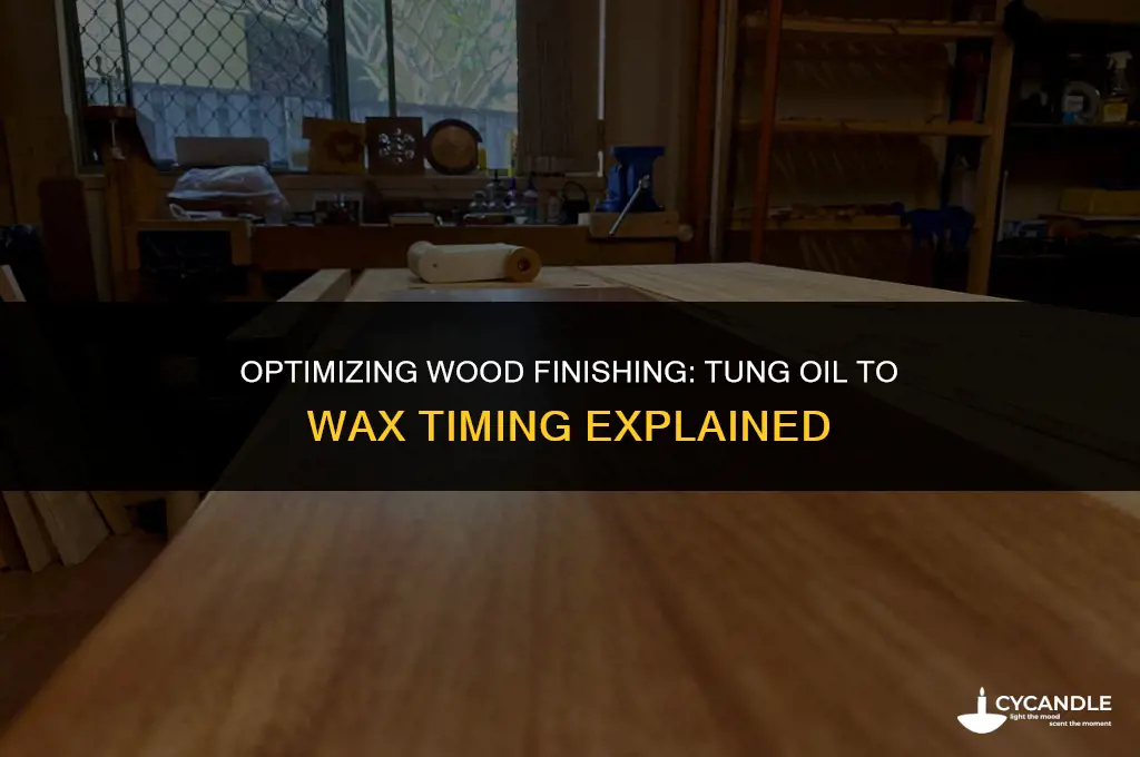 how long after tung oil to wax