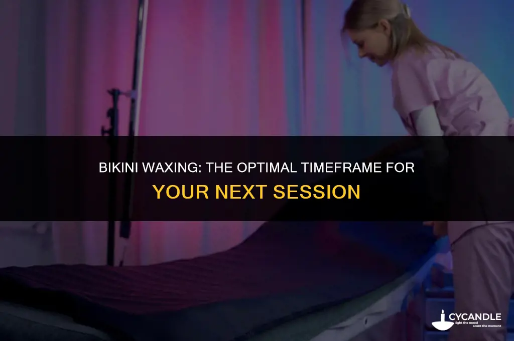 how long after waxing bikini before rewaxing