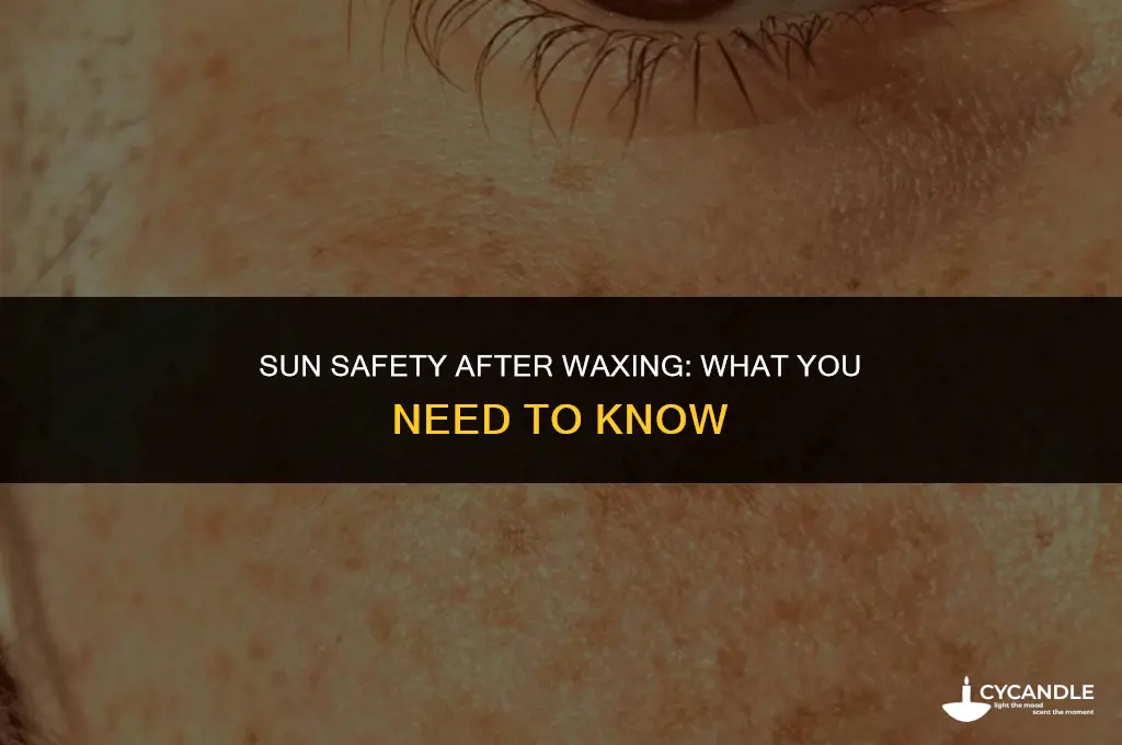 how long after waxing can i go in the sun