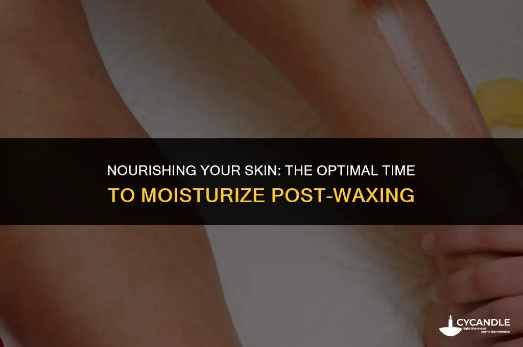 how long after waxing should i moisturize