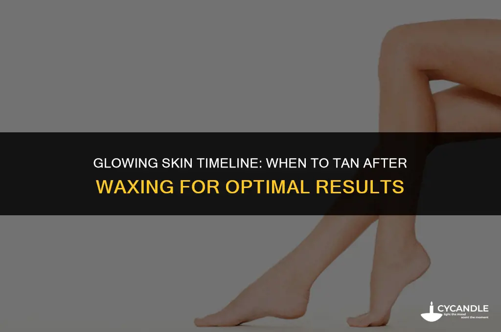 how long after waxing should you tan