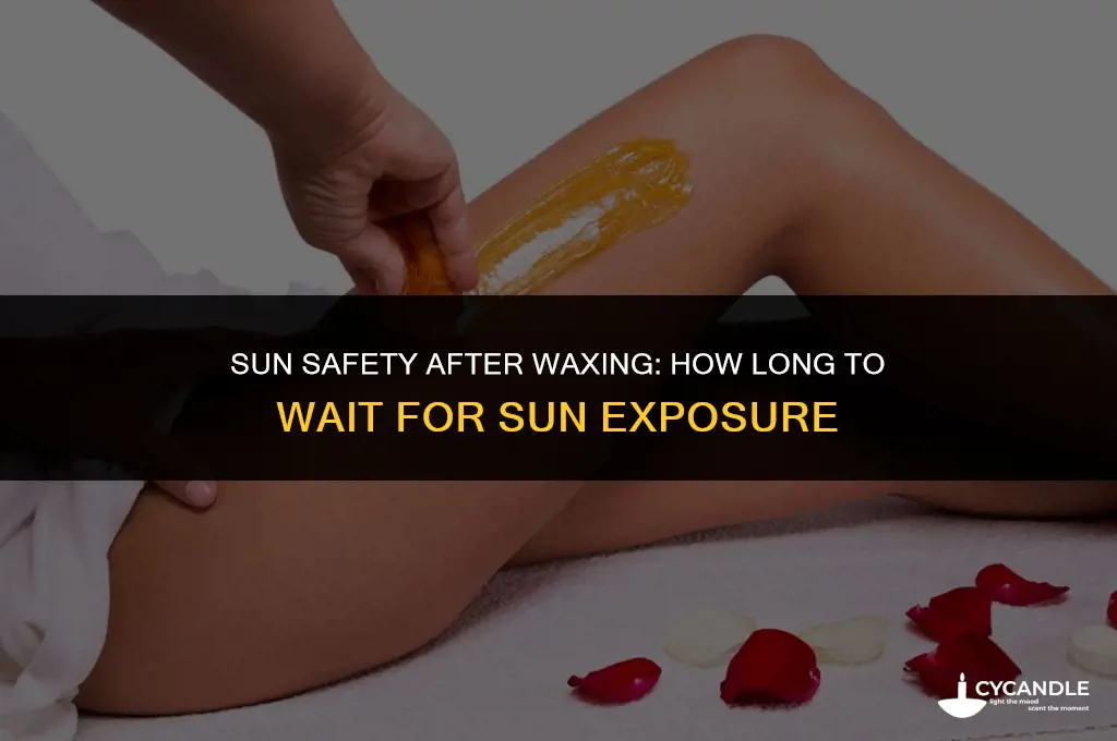 how long after waxing sun exposure
