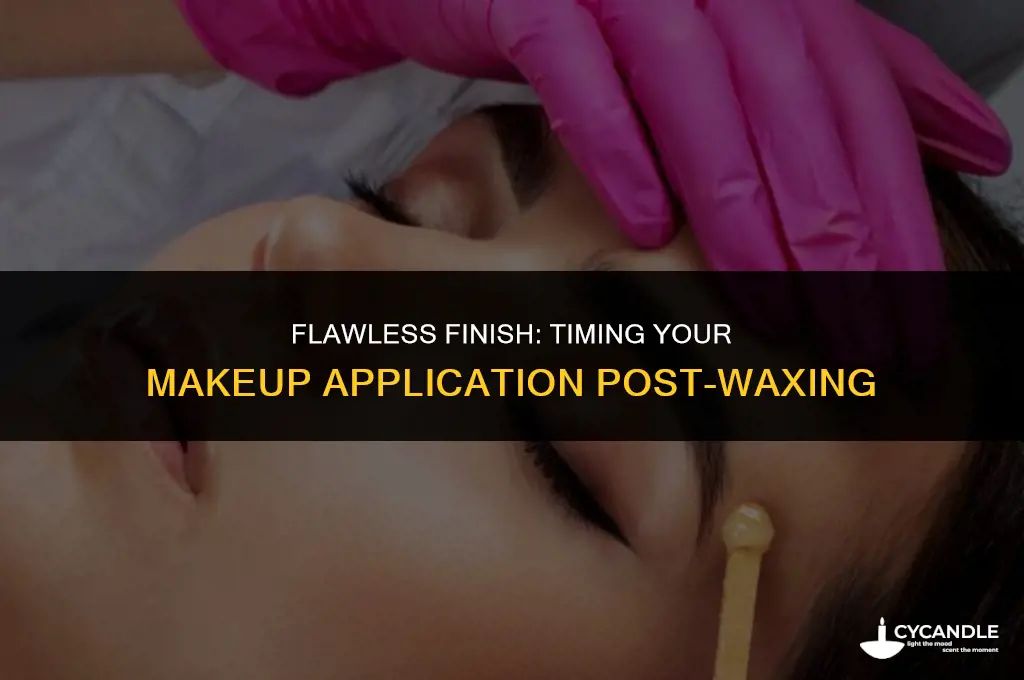 how long apply makeup after waxing
