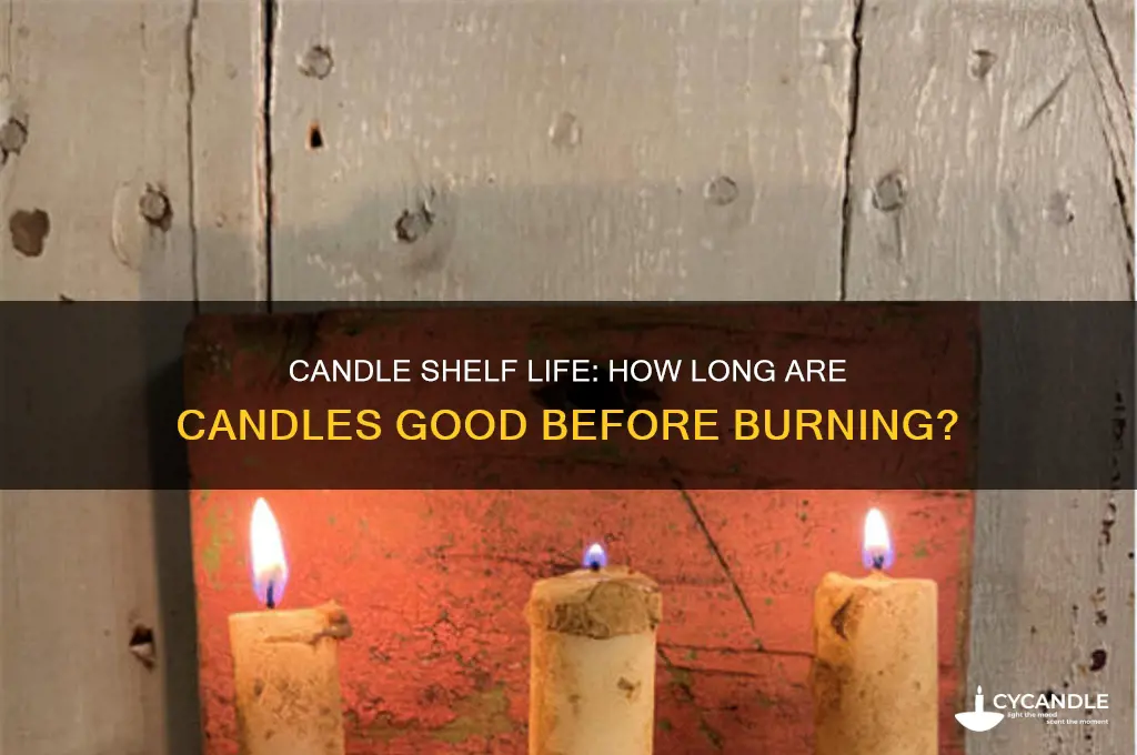 how long are candles good before burning