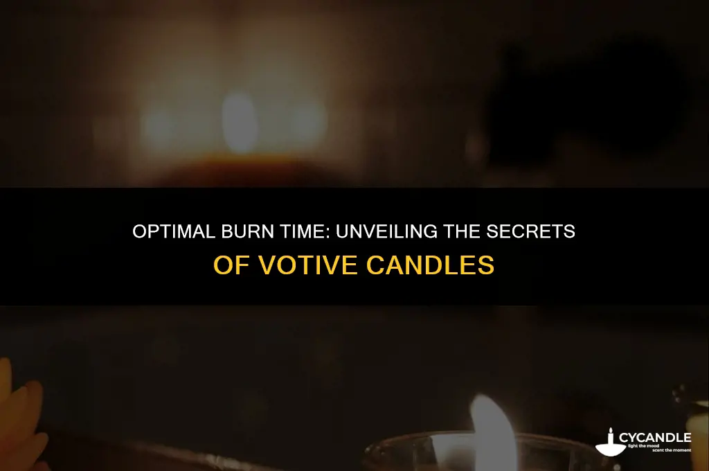 how long at a time should votives burn