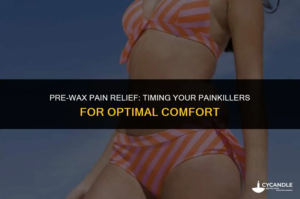 how long before a wax should i take painkillers