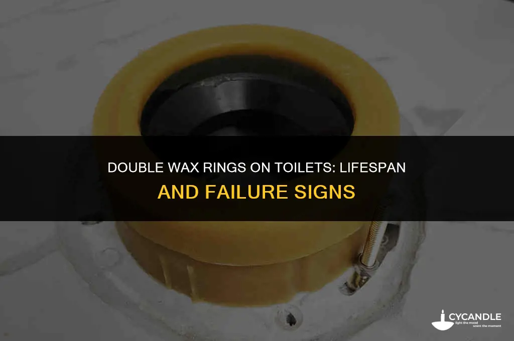 how long before double wax rings fail on toilet