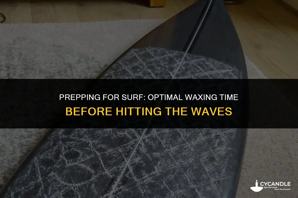 how long before getting in the ocean should you wax