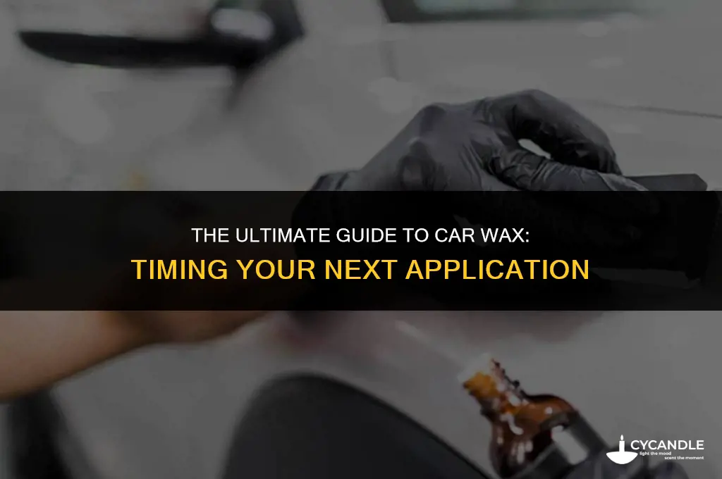 how long before taking off car wax