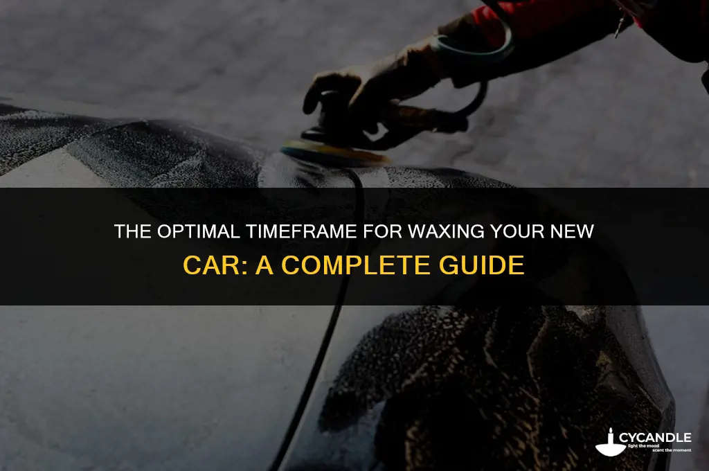 how long before waxing a brand new car
