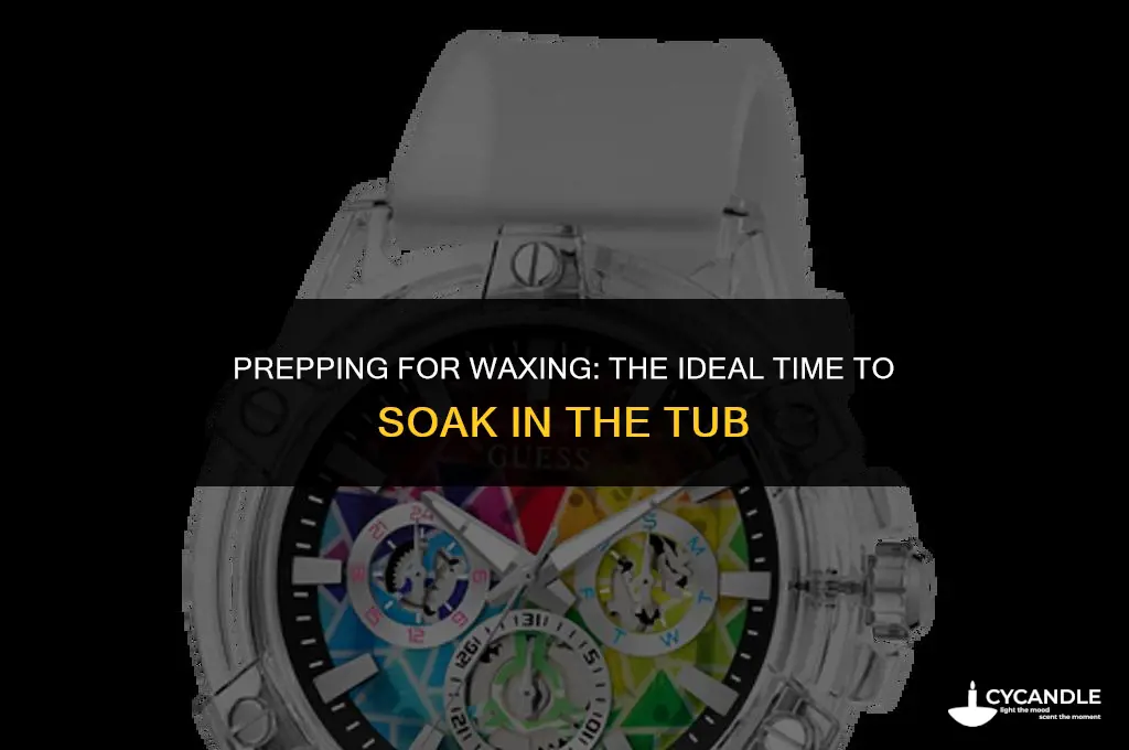 how long before waxing to soak in tib