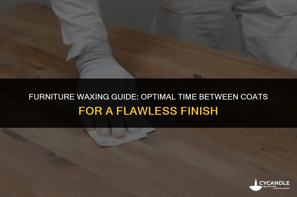 how long between coats of furniture wax