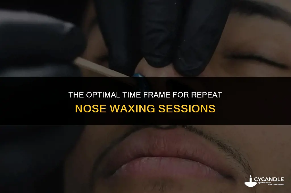 how long between nose waxing