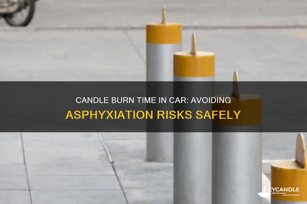 how long can a candle burn in car without aspixiation