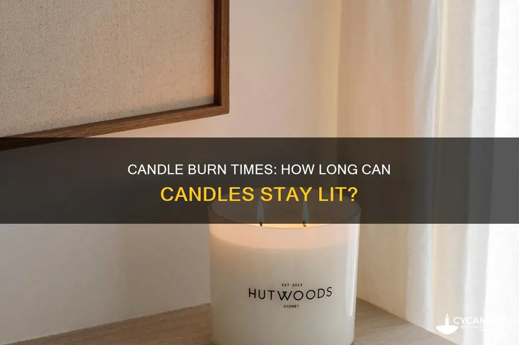how long can candles stay lit