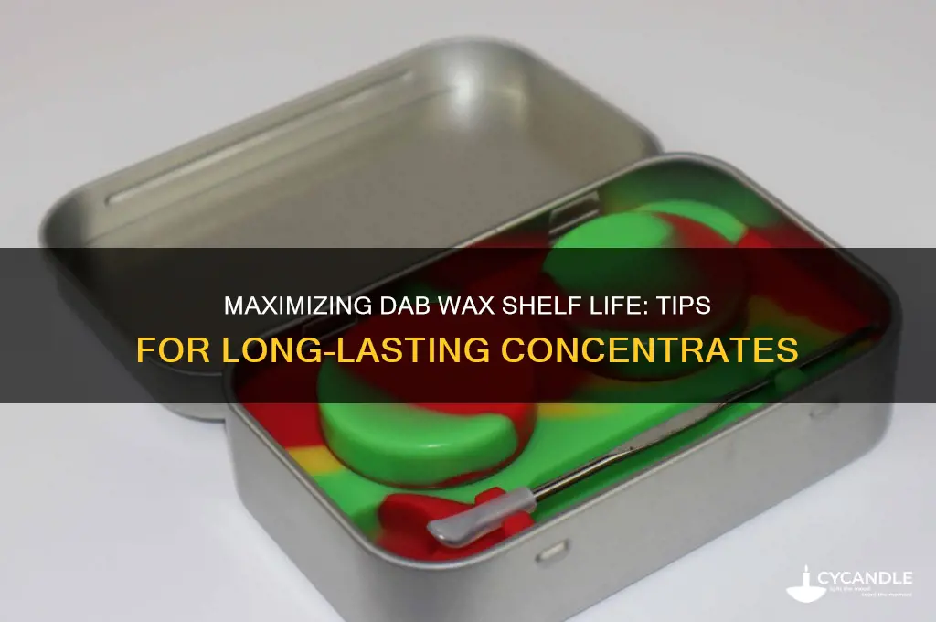 how long can dab wax last