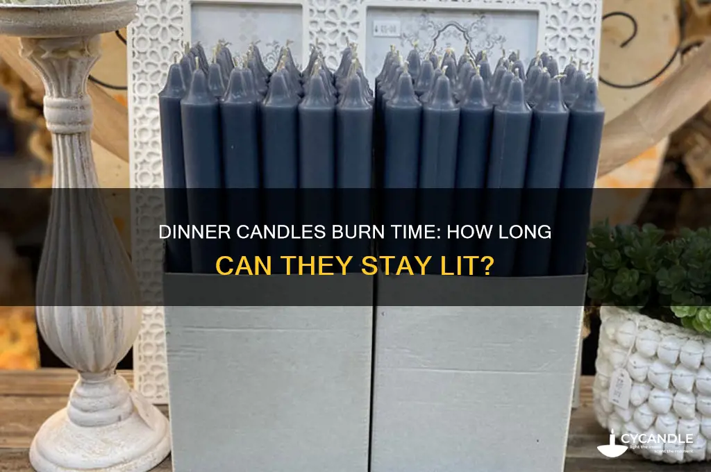 how long can dinner candles stay lit