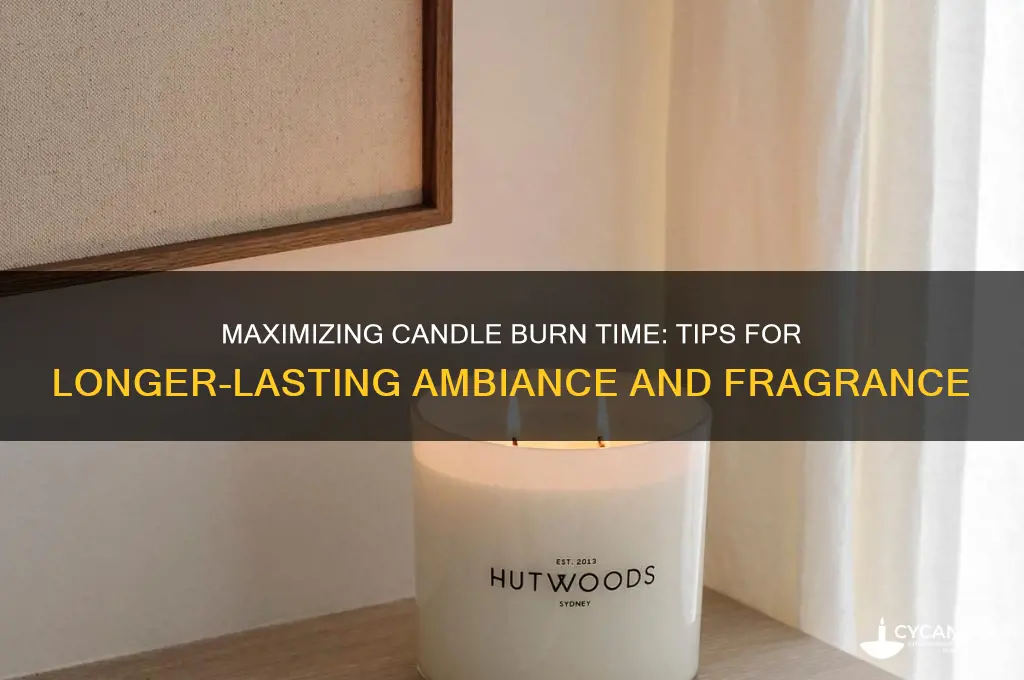 how long can i burn a candle