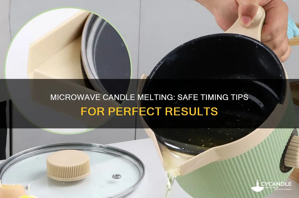 how long can i melt my candle in microwave for