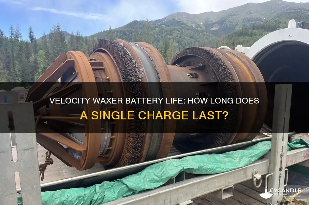 how long can velocity waxer run on a charge
