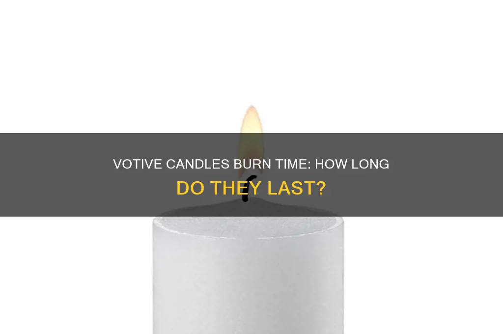 how long can votive candles burn