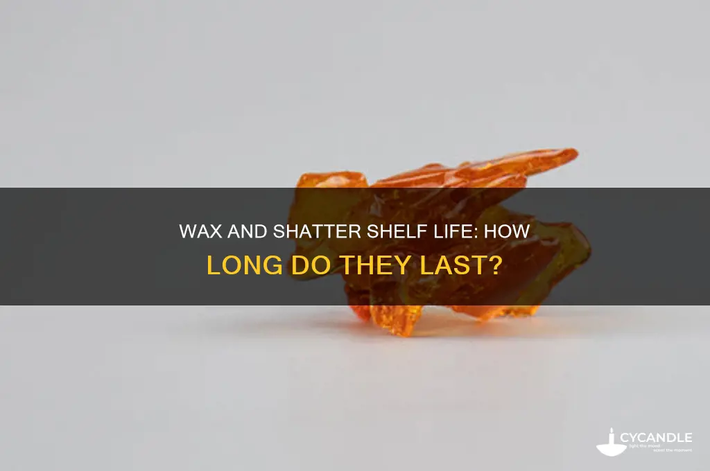 how long can wax or shatter last