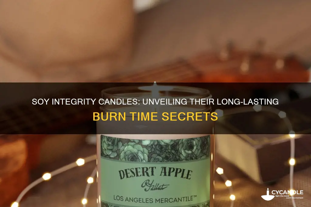 how long can you burn a soy integrity candle