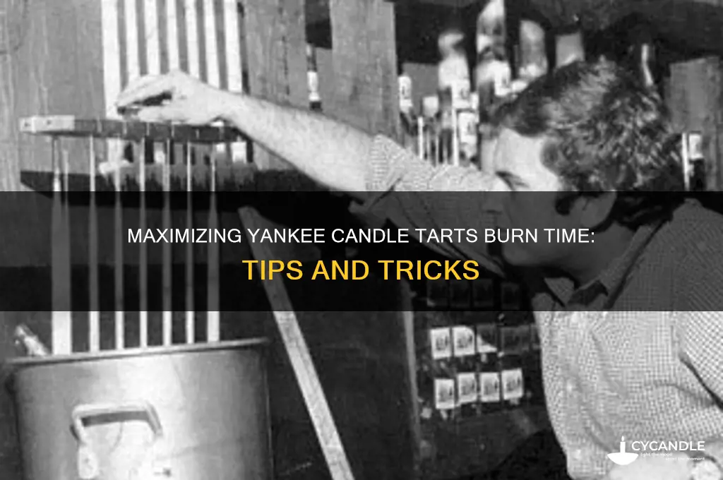 how long can you burn yankee candle tarts